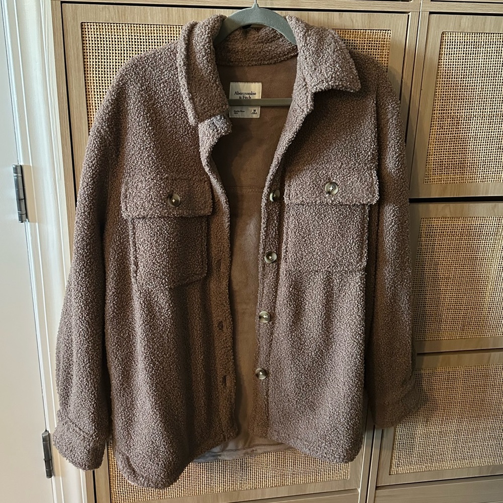 NWT Abercrombie Sherpa Shacket